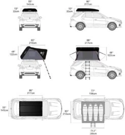 IKamper Skycamp 3.0 Dachzelt Mit Hartschale -Campingausrüstung 5723 12