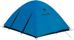 High Peak Texel Kuppelzelt, 3-Personen, 220x180cm, Blau/grau -Campingausrüstung 57938 1