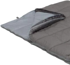 High Peak Dundee 4 Deckenschlafsack, 230x90cm, Grau, Zipper Links -Campingausrüstung 57957 2