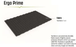 Outwell Milton Campingstuhl, 63x70x107/124cm, Grau -Campingausrüstung 59803 0 3