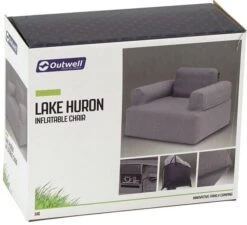 Outwell Lake Huron Luftsessel, Grau -Campingausrüstung 59918 0 5