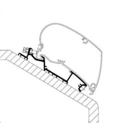 Thule Omnistor 6300 Adapter Für Niesmann Smove 7,4 Roof, 300cm
