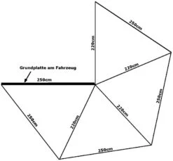 Prime Tech Wing Fahrerseite -Campingausrüstung 6028 6