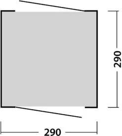 Easy Camp Daytent Zelt, 200x290x290cm, Grau -Campingausrüstung 60341 5