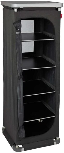 Isabella High Faltschrank, 50x50x143cm, Dunkelgrau