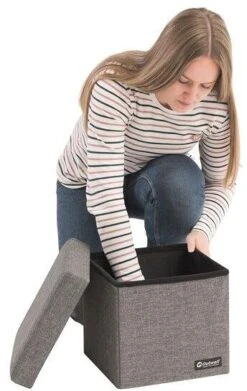 Outwell Cornillon Esstischstuhl-/Aufbewahrungskombination, Grau -Campingausrüstung 6164 8