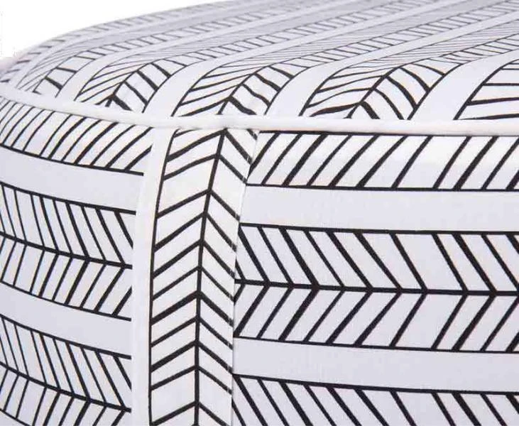 Camp4 Ethno Ottomane, Aufblasbar, Ø53xH23cm, Weiß/schwarz 4 Camp4 Ethno Ottomane, Aufblasbar, Ø53xH23cm, Weiß/schwarz – Bild 2