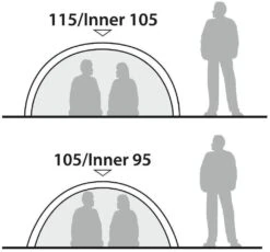 Robens Goshawk Tunnelzelt, Grün -Campingausrüstung 6470 5