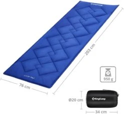 KingCamp Feldbett-Auflage, Blau -Campingausrüstung 6516 2