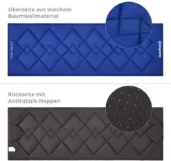 KingCamp Feldbett-Auflage, Blau -Campingausrüstung 6516 5