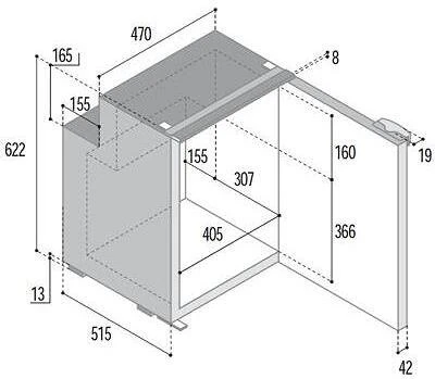 Vitrifrigo C90i Kompressor-Kühlschrank, 12/24V, 90L, Mit Gefrierfach 7 Vitrifrigo C90i Kompressor-Kühlschrank, 12/24V, 90L, Mit Gefrierfach – Bild 5