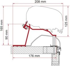 Fiamma F65/F80 Adapter Für Kit Für Caravan Hobby Ab 2014