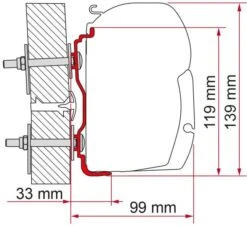Fiamma F45 Adapter Für Kit Hymer Ab Bj. 2016