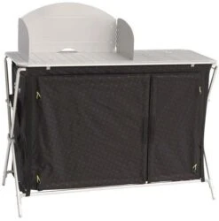 Outwell Richmond Küchentisch, 122x50x82/107cm, Schwarz