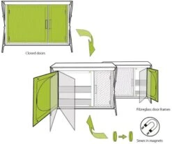 Outwell Sudbury Küchentisch, 91x51x80/100cm, Schwarz -Campingausrüstung 72319 0 3