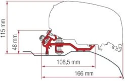 Fiamma F80 Adapter Für Fiat Ducato (High Roof H2/L4) Ab Bj. 2006