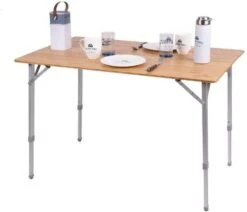 Holiday Travel Campingtisch, 80x60cm, Bambus -Campingausrüstung 74931 0 1