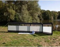 Reimo Hooge Air 160 Windschutz-Erweiterung, 160x140cm, Granit/schwarz