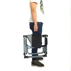 KingCamp Faltbarer Regiestuhl Mit Seitentisch Schwarz/grau 25 KingCamp Faltbarer Regiestuhl Mit Seitentisch Schwarz/grau -Campingausrüstung 76999 11