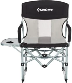 KingCamp Faltbarer Regiestuhl Mit Seitentisch Schwarz/grau 20 KingCamp Faltbarer Regiestuhl Mit Seitentisch Schwarz/grau -Campingausrüstung 76999 6