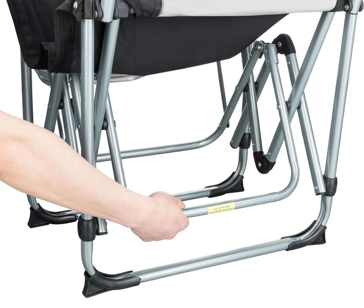 KingCamp Faltbarer Regiestuhl Mit Seitentisch Schwarz/grau 11 KingCamp Faltbarer Regiestuhl Mit Seitentisch Schwarz/grau – Bild 9