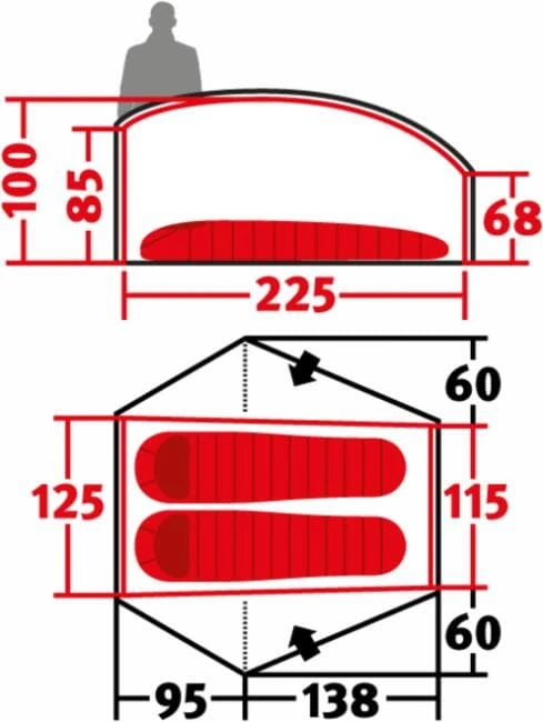 Wechsel Venture 2 Geodätzelt, 2-Personen, 125x225cm, Oak 13 Wechsel Venture 2 Geodätzelt, 2-Personen, 125x225cm, Oak – Bild 11