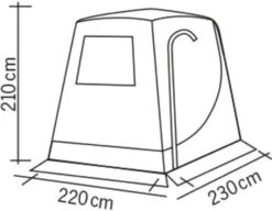 Reimo Trapez Premium Heckzelt -Campingausrüstung 80996 6