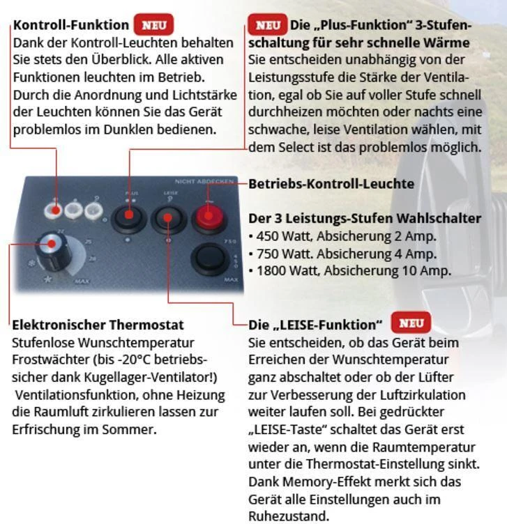 Ecomat 2000 Select Hochsee Heizlüfter, 230V, 1800W 9 Ecomat 2000 Select Hochsee Heizlüfter, 230V, 1800W – Bild 7