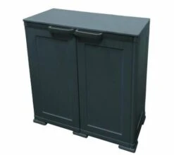 Isabella Campingschrank, Kunststoff, 2-türig, Grau