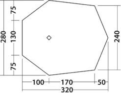 Robens Odyssey Wing Tarp, 240x280x320cm, Grün -Campingausrüstung 82027 8