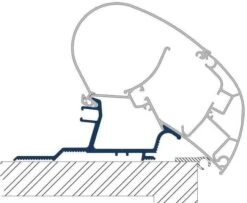 Dometic Perfect Roof 2000/2500 Markisen-Adapter Für Renault Master/Opel Movano Bis Bj. 2010