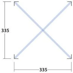 Outwell Air Shelter Pavillon, 335x335x230cm, Grau -Campingausrüstung 82106 5
