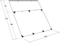 Outwell Hillcrest Tarp Sonnendach Für Ford Transit VW T4/T5/T6 -Campingausrüstung 82107 5