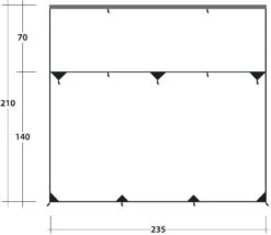 Outwell Hillcrest Tarp Sonnendach Für Ford Transit VW T4/T5/T6 -Campingausrüstung 82107 6