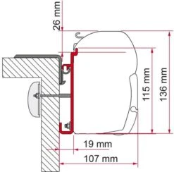 Fiamma F45 Adapter Für Rapido