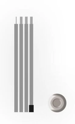 Bent Aufstellstange, Stahl, 180cm -Campingausrüstung 83828 0 2