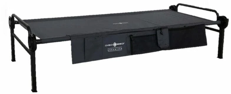 Disc-O-Bed Feldbett Mit Seitentaschen, 208x100x41cm, Schwarz 3 Disc-O-Bed Feldbett Mit Seitentaschen, 208x100x41cm, Schwarz