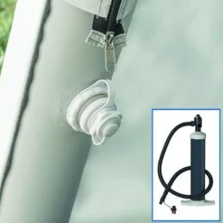 Pro Plus Luft-Pavillon, 365x365cm, Hellgrau/anthrazit 8 Pro Plus Luft-Pavillon, 365x365cm, Hellgrau/anthrazit -Campingausrüstung 86311 2