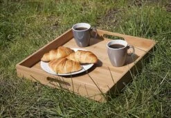 Bo-Camp Tablett, 40x40x5cm, Braun -Campingausrüstung 86701 5