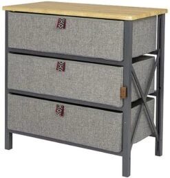 Bo-Camp Northwood Faltschrank, Grau