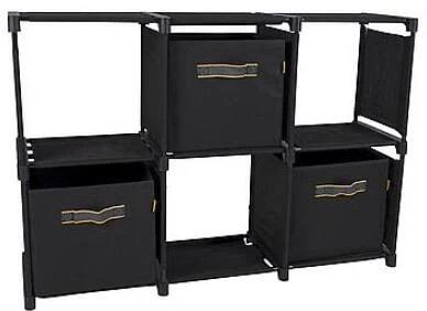 Bo-Camp Troutman Campingschrank, Schwarz 4 Bo-Camp Troutman Campingschrank, Schwarz – Bild 2