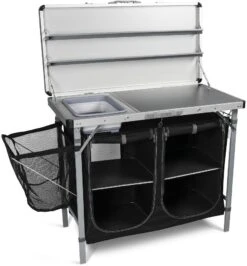 Kampa Dometic Chieftain Campingküche, 85x50x131cm, Schwarz