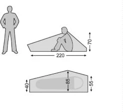 Nordisk Lofoten Innenzelt, Gelb, 1 Person -Campingausrüstung 89722 2