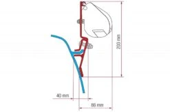 Fiamma F35 Adapter Für VW T2/T3 Lift Roof