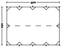 Wechsel Tarp S Zero-G, 290x400cm, Grün -Campingausrüstung 90517 6