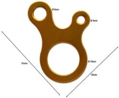 Wechsel Morpher Abspannleinen + Leinenspanner, Gelb, 4 Stück -Campingausrüstung 90572 3