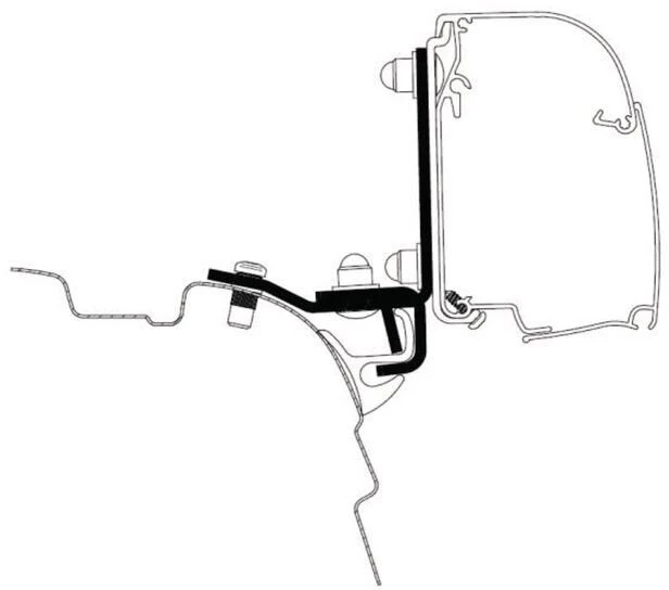 Thule 4200 Adapter Für VW T5/T6 Mit Brandrup TOP-Rail 3 Thule 4200 Adapter Für VW T5/T6 Mit Brandrup TOP-Rail