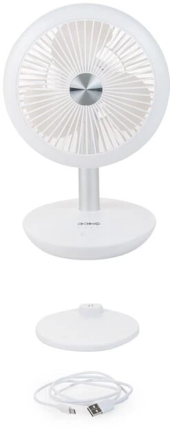 DOMO My Fan Akku Tischventilator Mit USB, Weiß -Campingausrüstung 92428 0 7