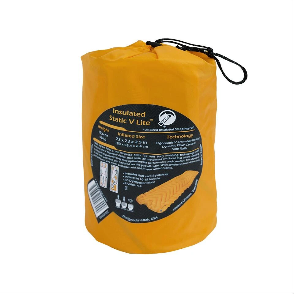 Klymit Insulated Static V Lite Isomatte, 183x58x6cm, Orange 9 Klymit Insulated Static V Lite Isomatte, 183x58x6cm, Orange – Bild 7