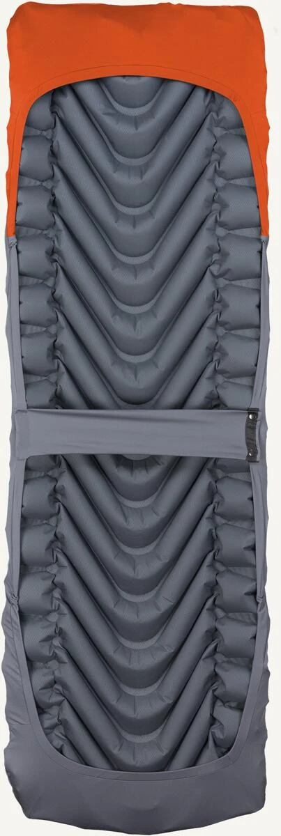 Klymit Quilted V Sheet Überzug, 183x58cm, Grau/rot 4 Klymit Quilted V Sheet Überzug, 183x58cm, Grau/rot – Bild 2